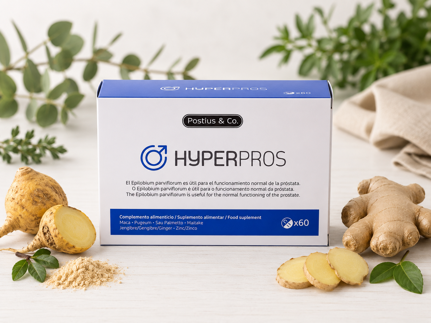 HyperPros Dr. Postius complemento alimenticio para el bienestar prostático masculino